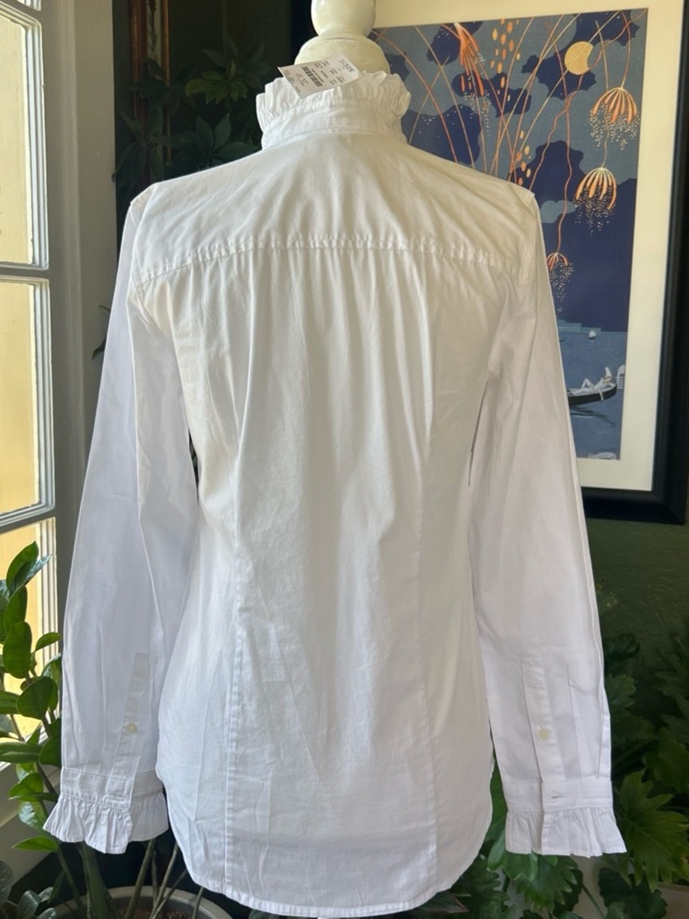 NWT J Crew Ruffly Button Up Top - Picture 7 of 7